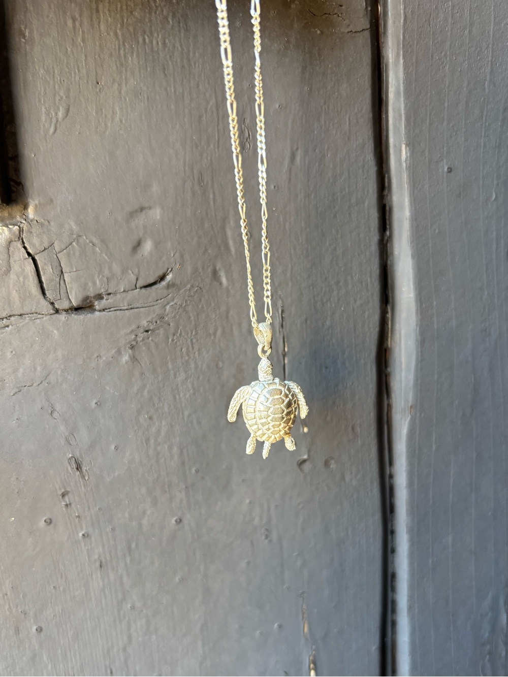 Vintage Sterling Silver Sea Turtle Pendant Necklace - Picture 13 of 13